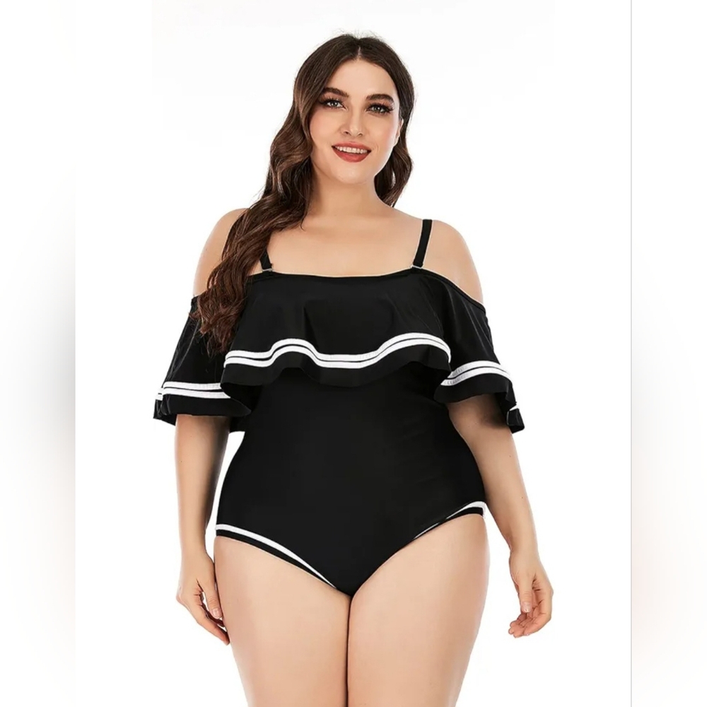 Women's one-piece swimsuit, plus size swimsuit with tummy control NEW - Picture 8 of 14